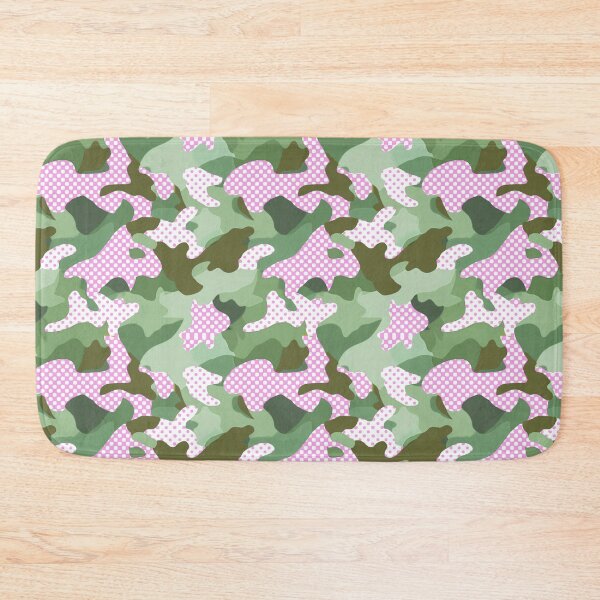 Item preview, Camouflage polka dot	pink green designed and sold by Alessandro Remo Mazzoni Remotextiles.