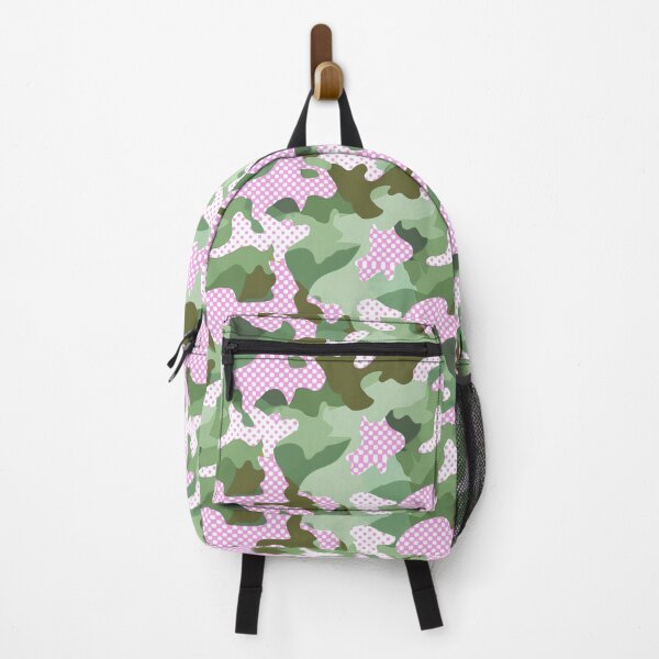 Item preview, Camouflage polka dot pink green designed and sold by Alessandro Remo Mazzoni Remotextiles.