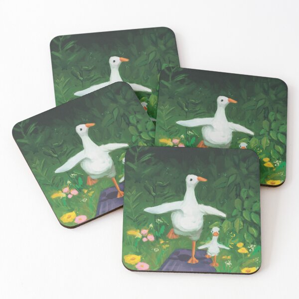 Item preview, Cute geese doing yoga! designed and sold by kuiello.