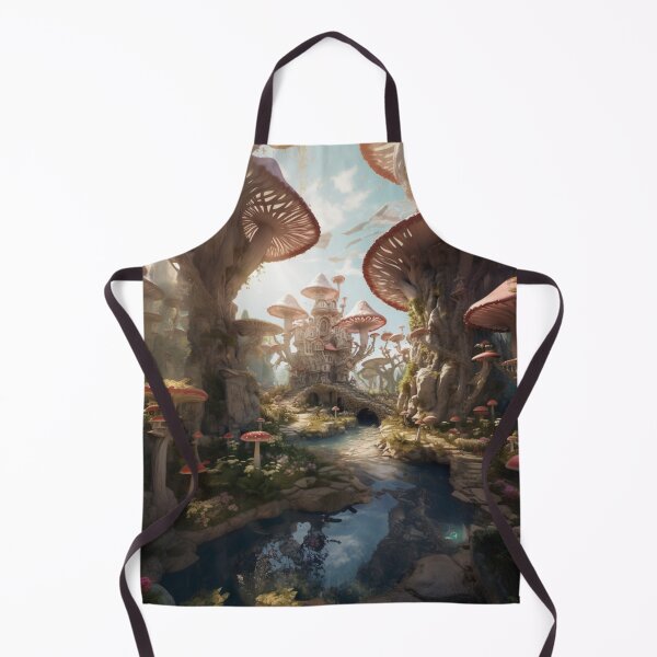 Item preview, Fantasy Mushroom World Castle designed and sold by CardsandCanvas.