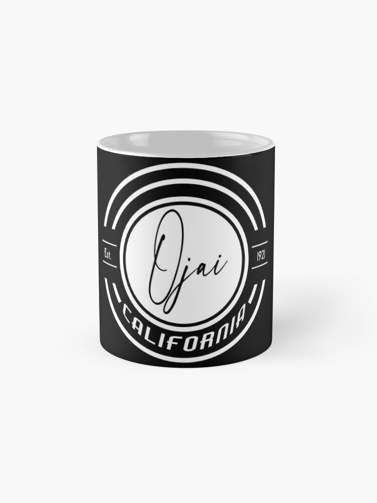 Thumbnail 4 of 6, Coffee Mug, Ojai California Retro Round Logo For Dark Items designed and sold by DRKZone.