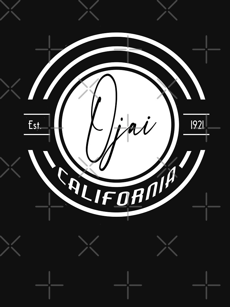 Thumbnail 7 of 7, Classic T-Shirt, Ojai California Retro Round Logo For Dark Items designed and sold by DRKZone.