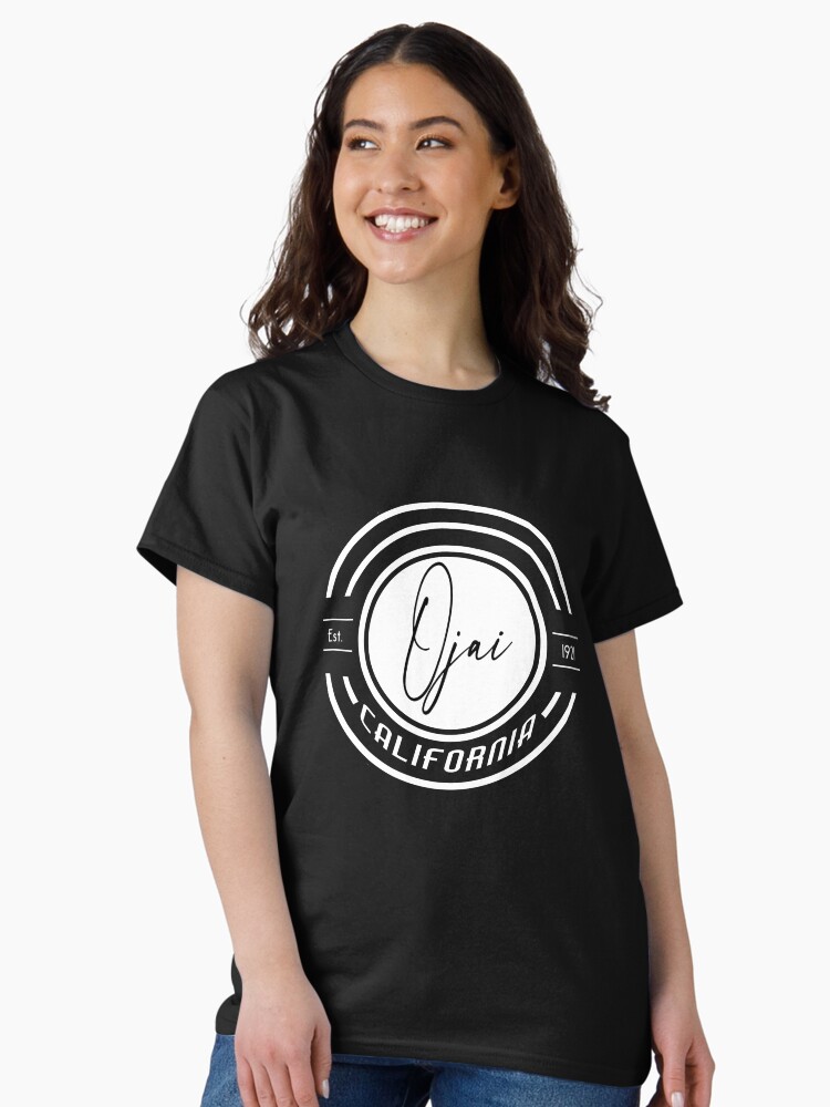 Thumbnail 2 of 7, Classic T-Shirt, Ojai California Retro Round Logo For Dark Items designed and sold by DRKZone.