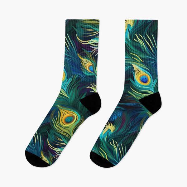 Item preview, Exotic Peacock Feathers Seamless Pattern - Vibrant Elegance designed and sold by Moo7shop.