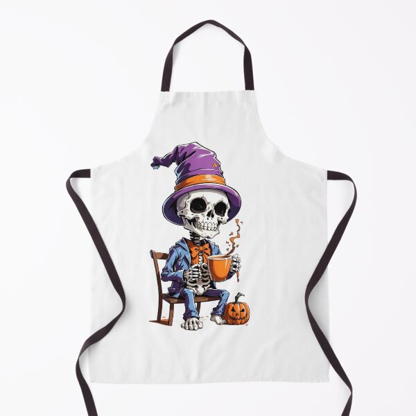Item preview, halloween coffee drinking skeleton designed and sold by Abdalla Hussein.