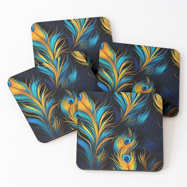Item preview, Majestic Peacock Feathers Seamless Pattern - Exquisite Beauty designed and sold by Moo7shop.