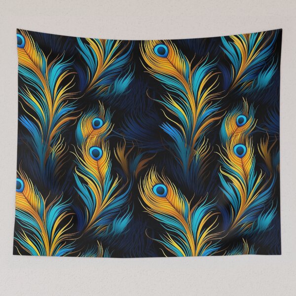 Item preview, Majestic Peacock Feathers Seamless Pattern - Exquisite Beauty designed and sold by Moo7shop.
