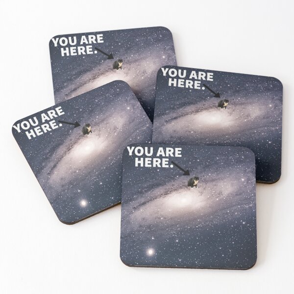 Item preview, YOU ARE HERE. - Cat in Galaxy designed and sold by TurkletonInc.