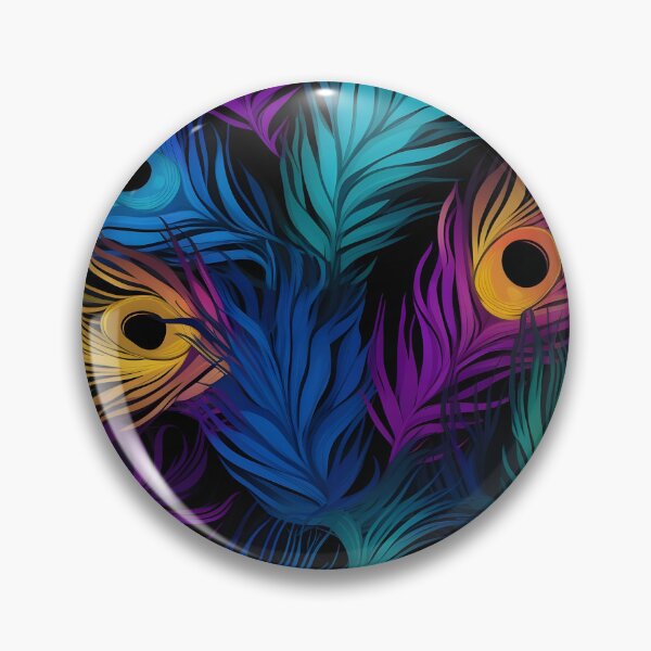 Item preview, Enchanting Peacock Feathers Seamless Pattern - Timeless Allure designed and sold by Moo7shop.