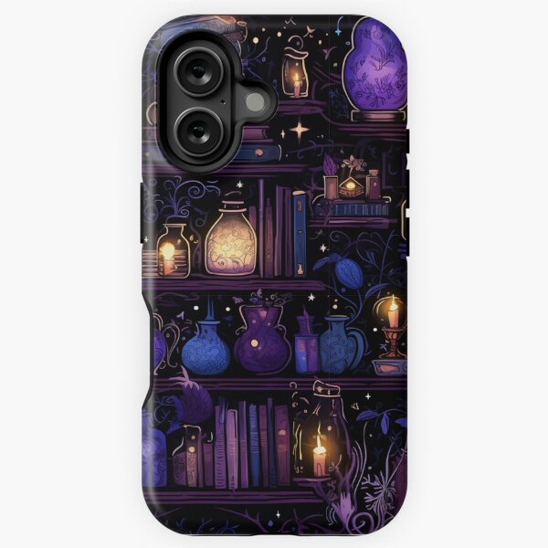 Vista previa del artículo con la obra «Purple Whimiscal Dark Academia Tienda de magia», diseñado y vendido por Calmly.