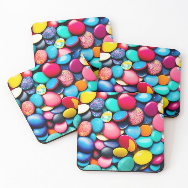 Item preview, Colorful pebbles designed and sold by blackwhiteblue.
