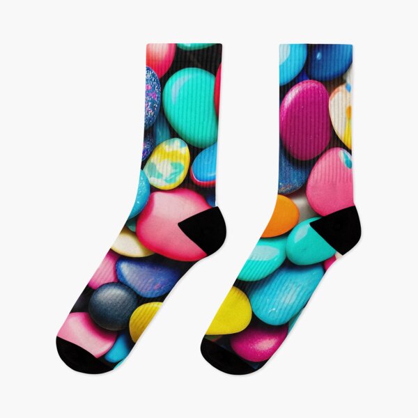 Item preview, Colorful pebbles designed and sold by blackwhiteblue.