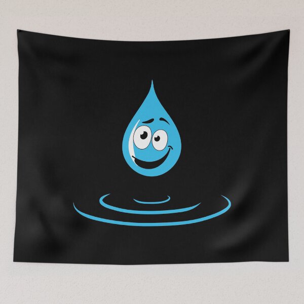 Item preview, Fun Water Drop - Crazy Face designed and sold by BababuuuPrint.