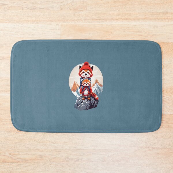 Item preview, Smiling red pandas hiking in the mountains cartoon comic graphic for kids designed and sold by CedricNorbinho.