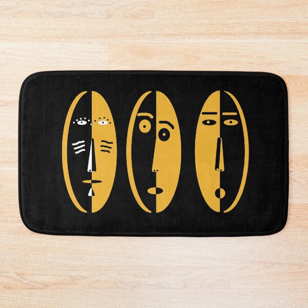 Item preview, Abstract black and yellow faces designed and sold by Alexaltay.