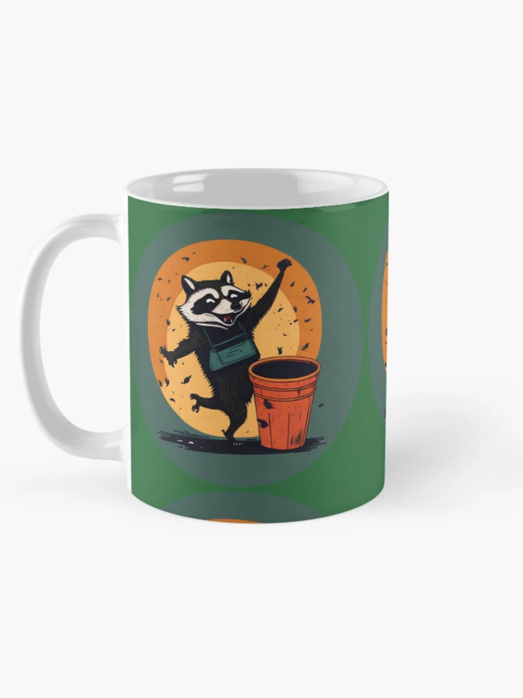 Thumbnail 5 of 6, Coffee Mug, Happy Dancing Racoon designed and sold by Rislam.