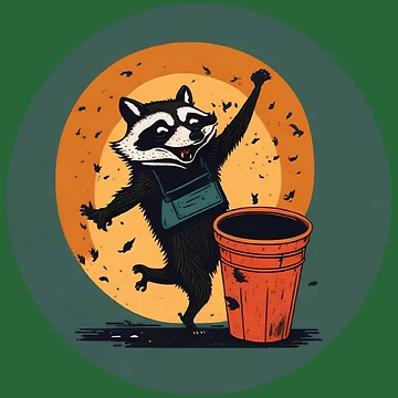 Artwork thumbnail, Happy Dancing Racoon by Rislam