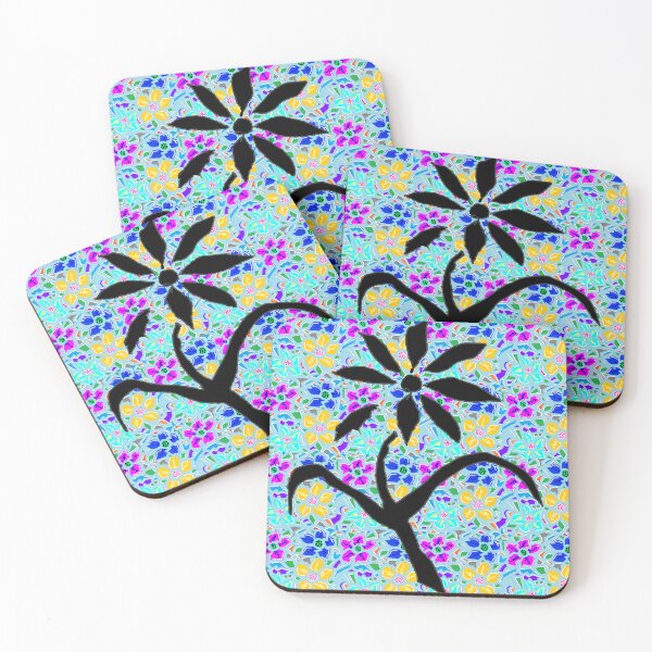 Item preview, blue flowers designed and sold by LowEndGraphics.