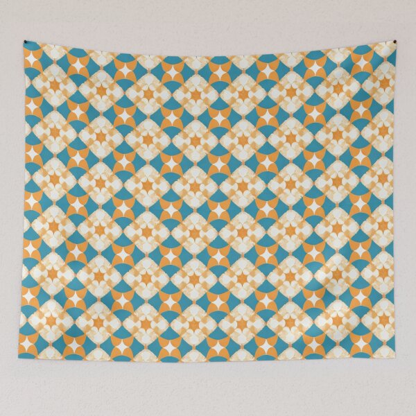Item preview, azulejos modern geometric pattern designed and sold by jkrphoto.