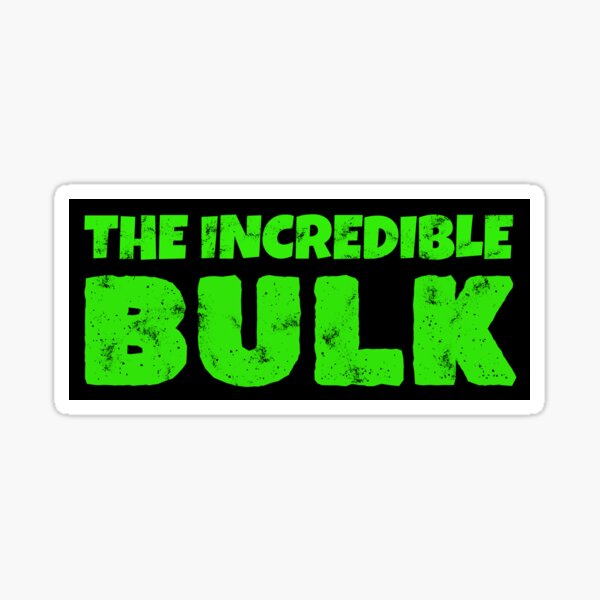 Item preview, The incredible bulk (for dark background) designed and sold by Jeeb-Arts.