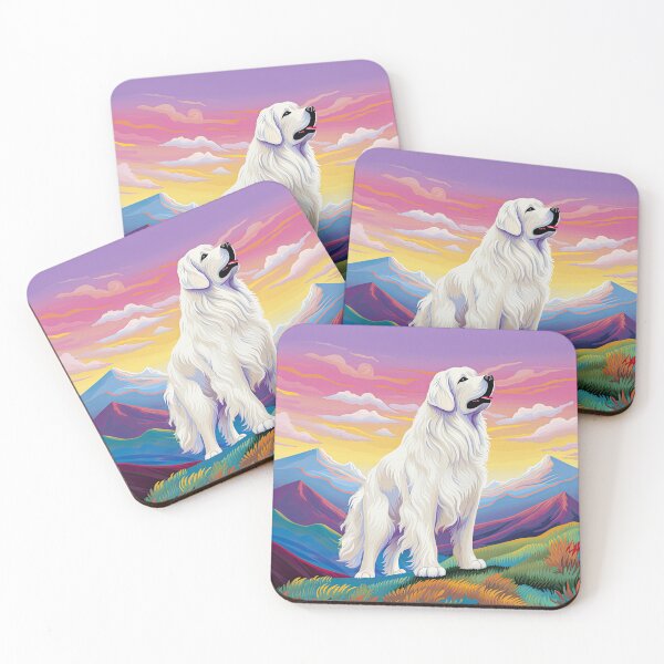 Item preview, Happy Colorful Great Pyrenees in the Pyrenees Mountains designed and sold by Appyrances.