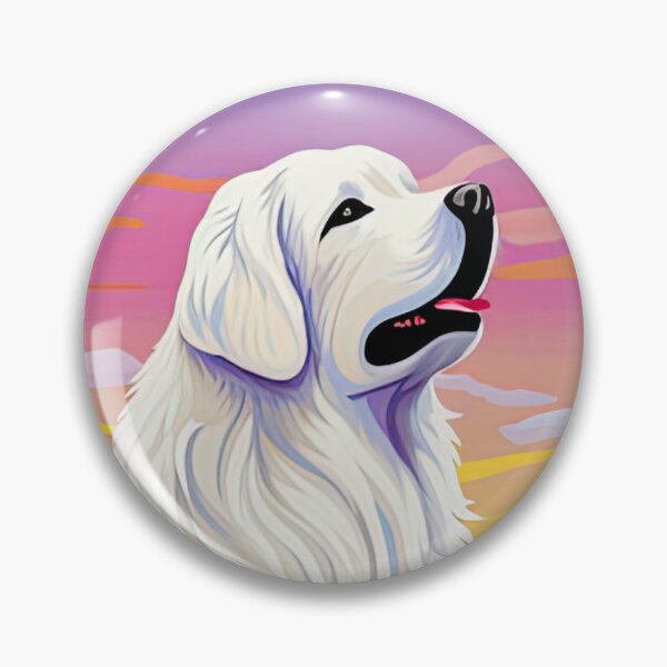 Item preview, Happy Colorful Great Pyrenees in the Pyrenees Mountains designed and sold by Appyrances.