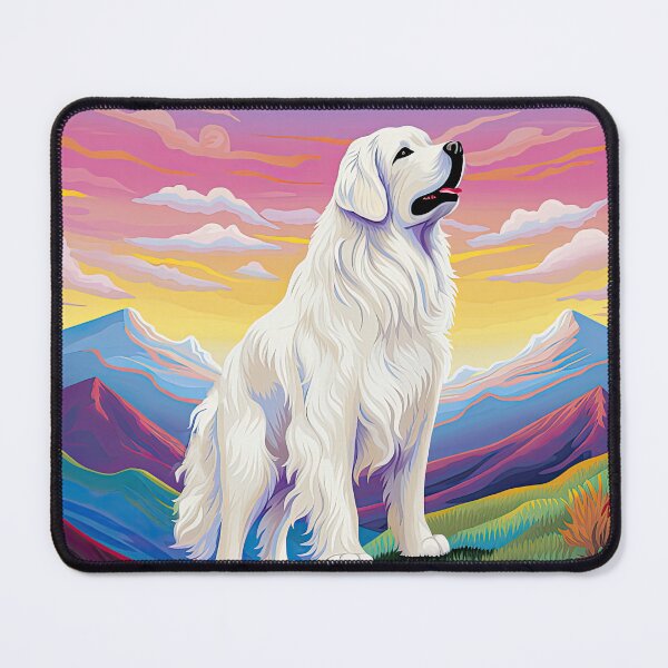 Item preview, Happy Colorful Great Pyrenees in the Pyrenees Mountains designed and sold by Appyrances.