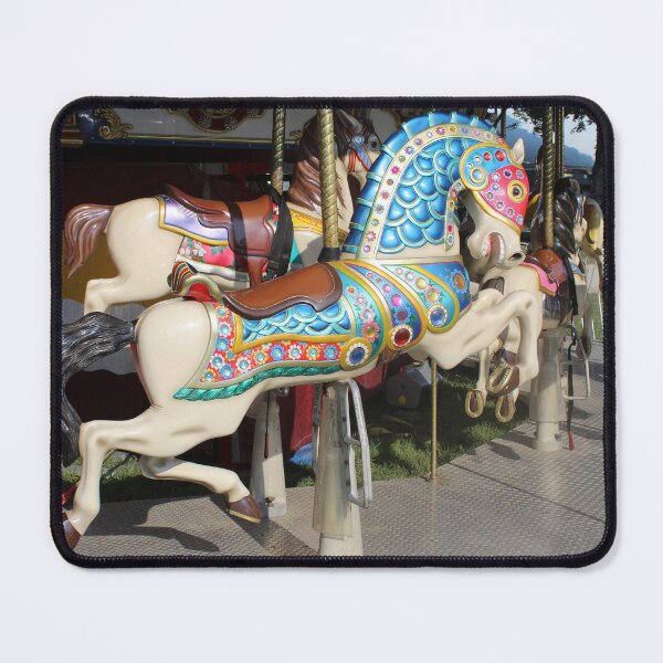 Item preview, Blue Armor Carousel Horse designed and sold by kaylanaiad.