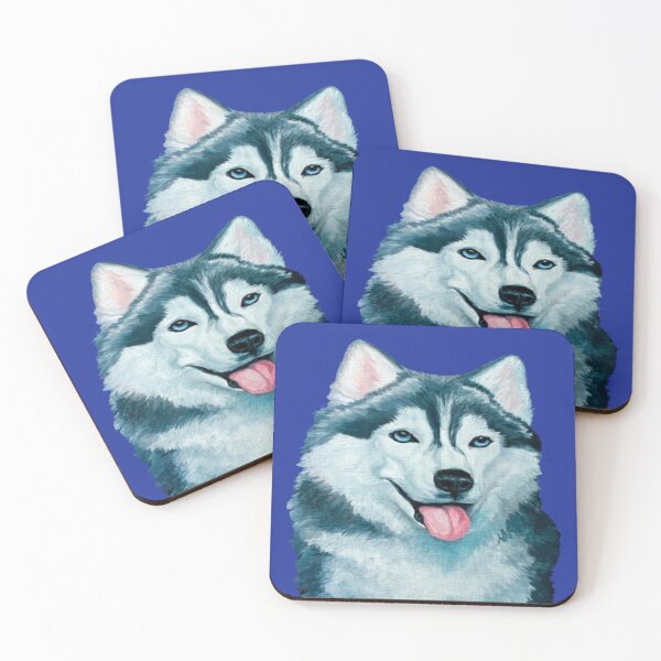 Item preview, Siberian Husky Paint Blue designed and sold by Becooldesing.