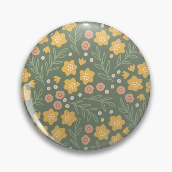 Item preview, Cute yellow pink white flowers leaves designed and sold by RevolutionizZed.