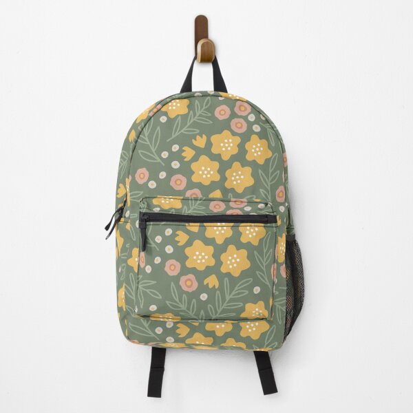 Item preview, Cute yellow pink white flowers leaves designed and sold by RevolutionizZed.