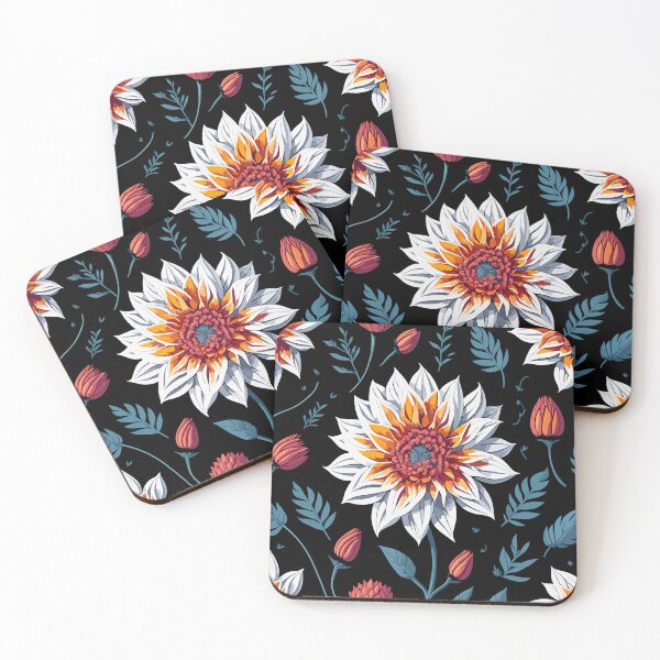 Item preview, Fiery Dahlia - Bold and Vibrant Floral Pattern designed and sold by aylastyle.