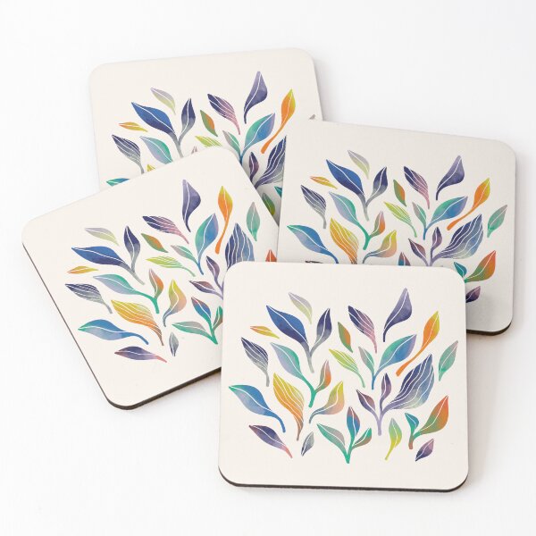 Item preview, Bright Colorful Leaves Pattern designed and sold by Yulia Saraswati.