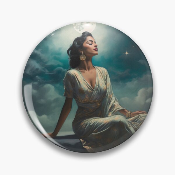 Item preview, Beautiful Indian Woman on the Moonlight designed and sold by Demonik-Art.