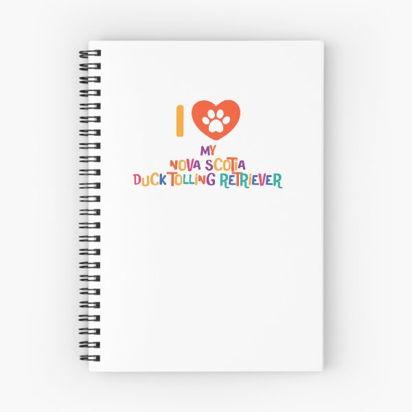 Item preview, I love my nova scotia duck tolling retriever - colorful text with pawheart designed and sold by EmeraldeaArt.