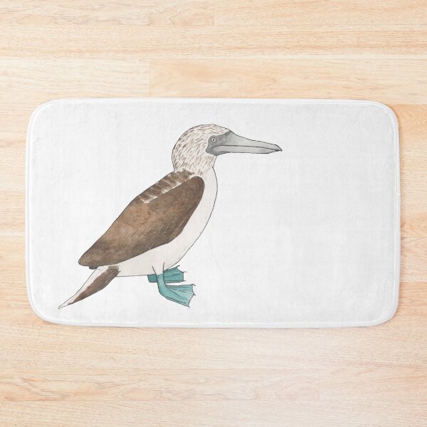 Item preview, Blue Footed Booby watercolor bird species art designed and sold by TheWaterBirds.