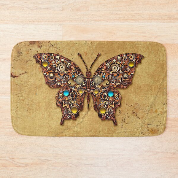 Item preview, Rusted Steamkpunk Butterfly Distressed Grunge designed and sold by Retro Art Factory.