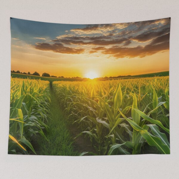Item preview, A Sunset Over a Corn Field designed and sold by StudioRedKoala.