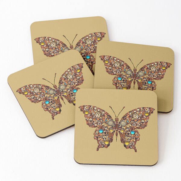 Item preview, Rusted Steamkpunk Butterfly Distressed Grunge designed and sold by Retro Art Factory.