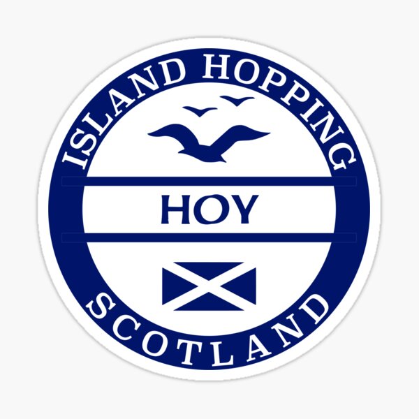 Item preview, Hoy sticker, Scottish Islands  designed and sold by PoshJocks.