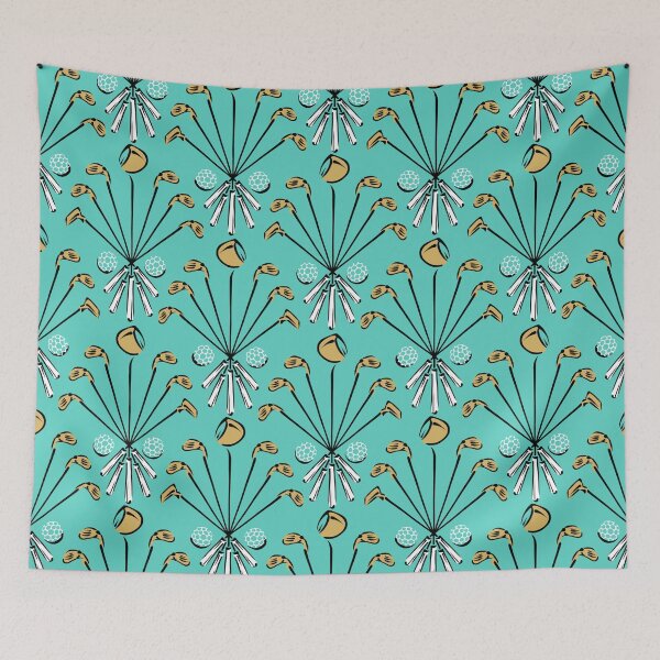 Item preview, Golf Sticks | Mint Green Black + Gold designed and sold by L Diane Johnson.