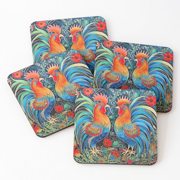 Artikelvorschau, Roosters Popart entworfen und verkauft von Kristylynn757.