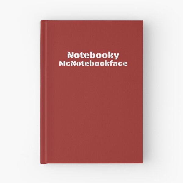 Item preview, Notebooky McNotebookface (boaty McBoatface colourscheme) designed and sold by Jeeb-Arts.