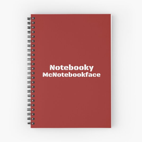 Item preview, Notebooky McNotebookface (boaty McBoatface colourscheme) designed and sold by Jeeb-Arts.