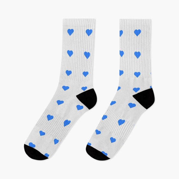 Item preview, Blue Heart on Grey White designed and sold by AASparksDesigns.