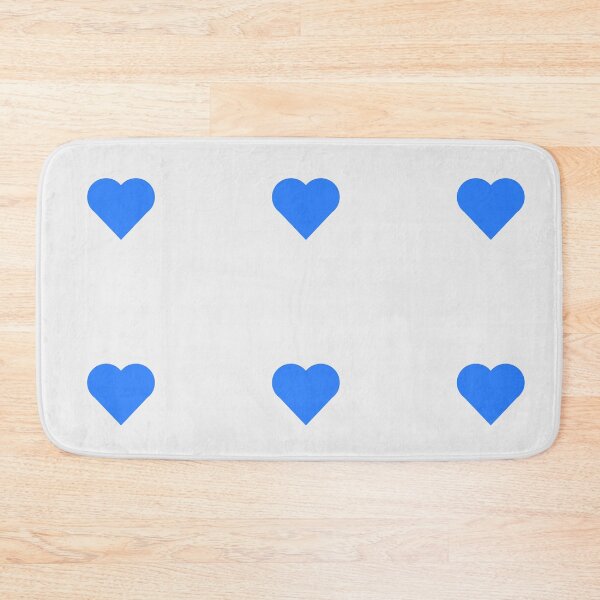 Item preview, Blue Heart on Grey White designed and sold by AASparksDesigns.