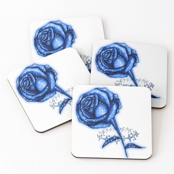 Item preview, Starry Blue Sparkling Rose Design designed and sold by siderealeyes.