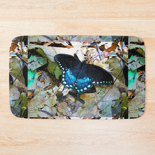 Item preview, Blue Butterfly Beautifying the Forest Grounds During Fall designed and sold by EmevoliProducts.