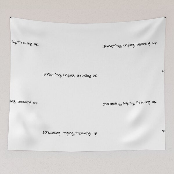 Item preview, screaming, crying, throwing up. designed and sold by ryleehutsell.