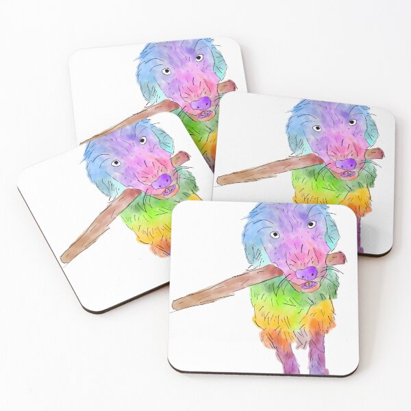 Item preview, Watercolor Dog with Stick designed and sold by Tarby-Studios.